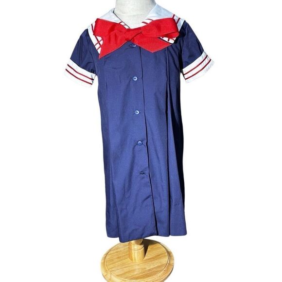 Custom Sailor Dress Cotton Caplet Nautical Theme - Picture 1 of 10